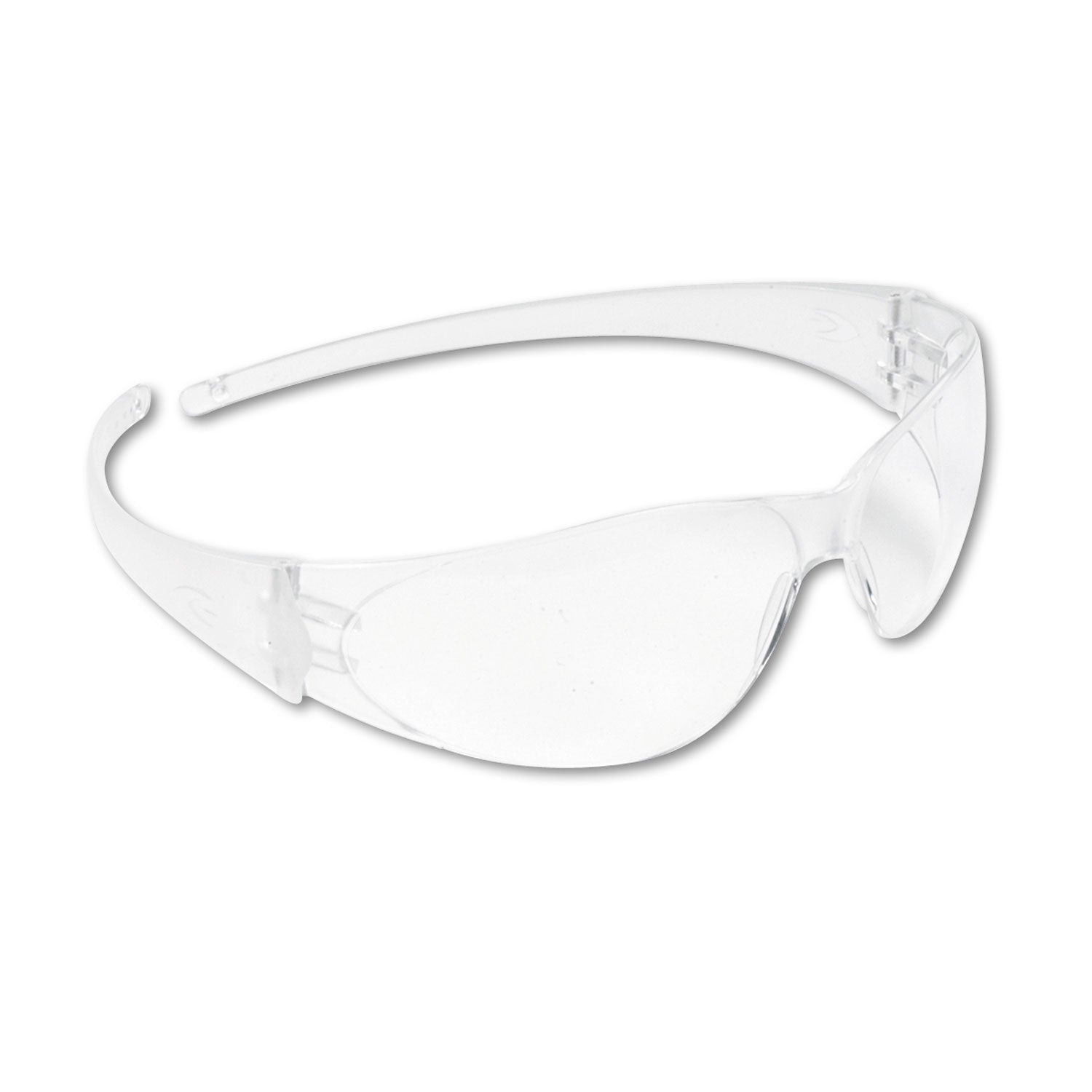 MCR Safety Checkmate Wraparound Safety Glasses, CLR Polycarbonate Frame, Coated Clear Lens (CK110)