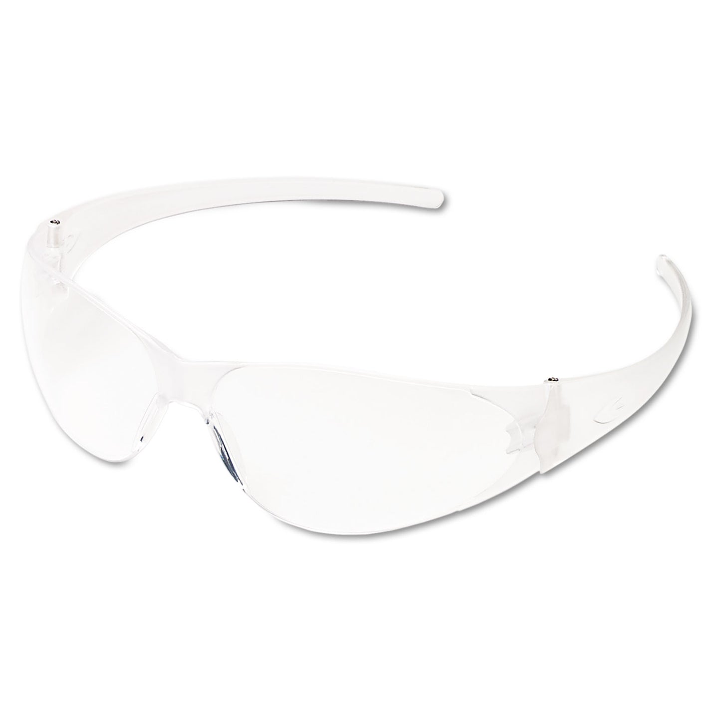 MCR Safety Checkmate Wraparound Safety Glasses, CLR Polycarbonate Frame, Coated Clear Lens (CK110)