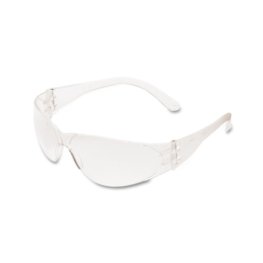 MCR Safety Checklite Scratch-Resistant Safety Glasses, Clear Lens, 12/Box (CL110BX)