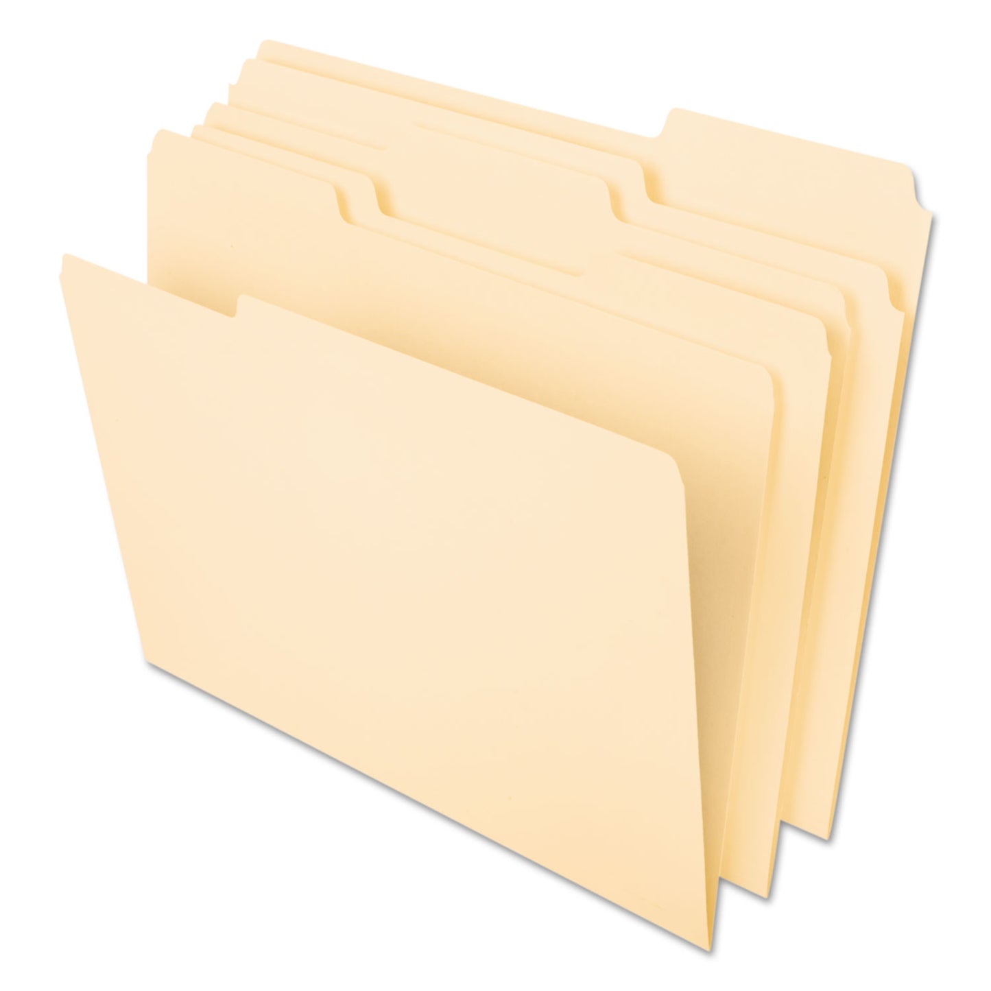 Pendaflex Interior File Folders, 1/3-Cut Tabs: Assorted, Letter Size, Manila, 100/Box (421013)