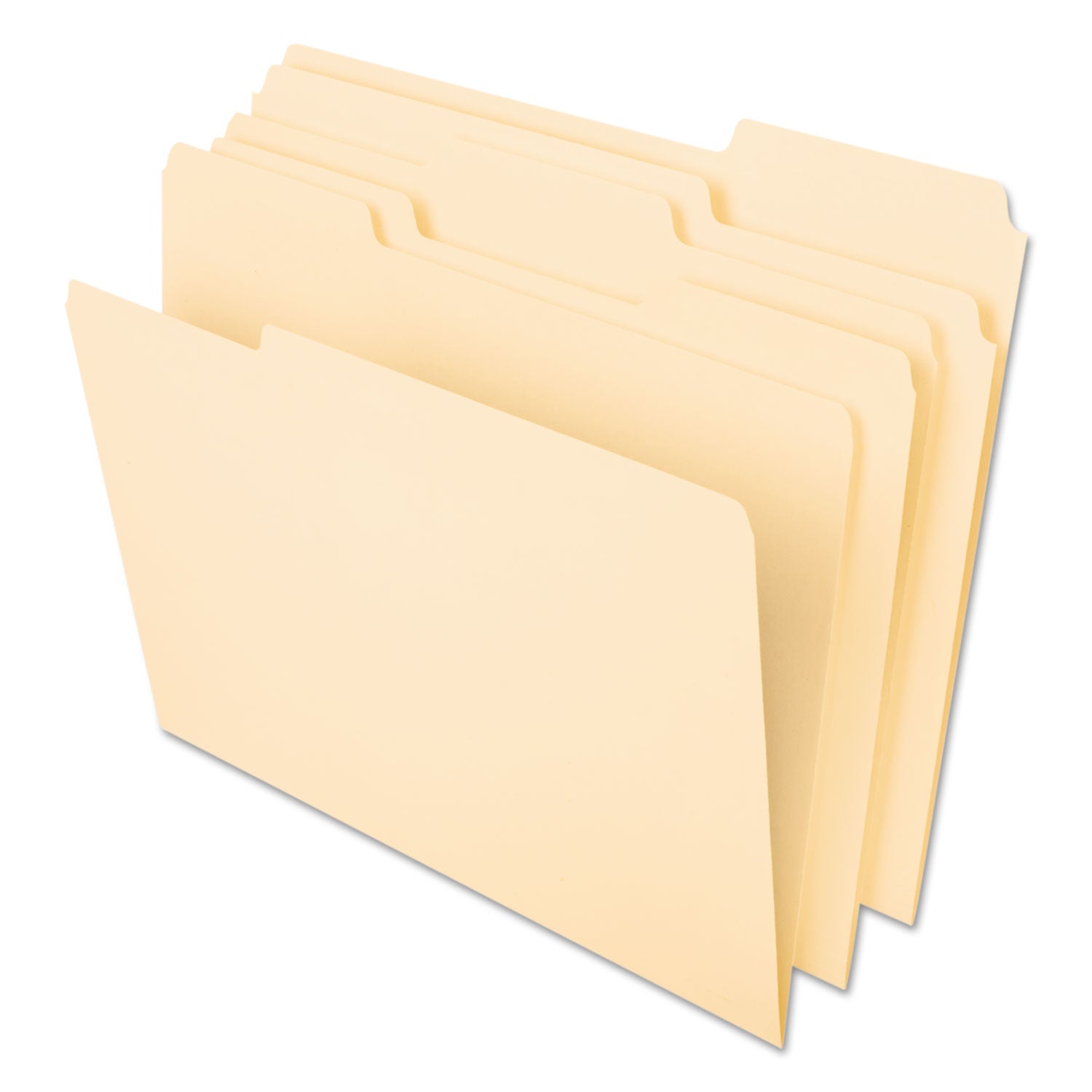 Pendaflex Interior File Folders, 1/3-Cut Tabs: Assorted, Letter Size, Manila, 100/Box (421013)