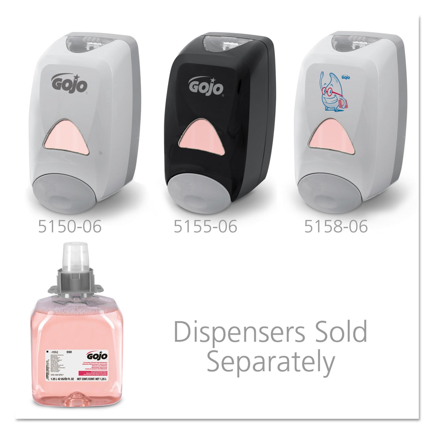 GOJO Luxury Foam Handwash Refill, For FMX-12 Dispenser, Cranberry Scent, 1,250 mL (516104EA)