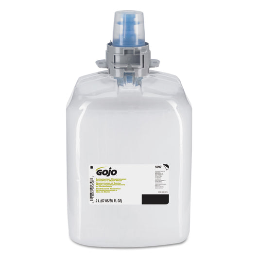GOJO Invigorating 3-in-1 Shampoo and Body Wash, Botanical Scent, 2,000 mL, 2/Carton (529202)