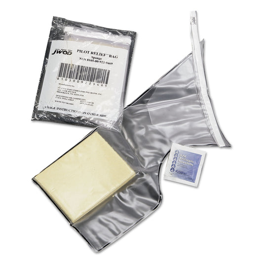 AbilityOne 8105009229469, SKILCRAFT Piddle Pak Crew Relief Bag Kit for Liquid Waste, Unisex Use, 16.91 oz, 7" x 0.5" x 12", 120 Kits/Box