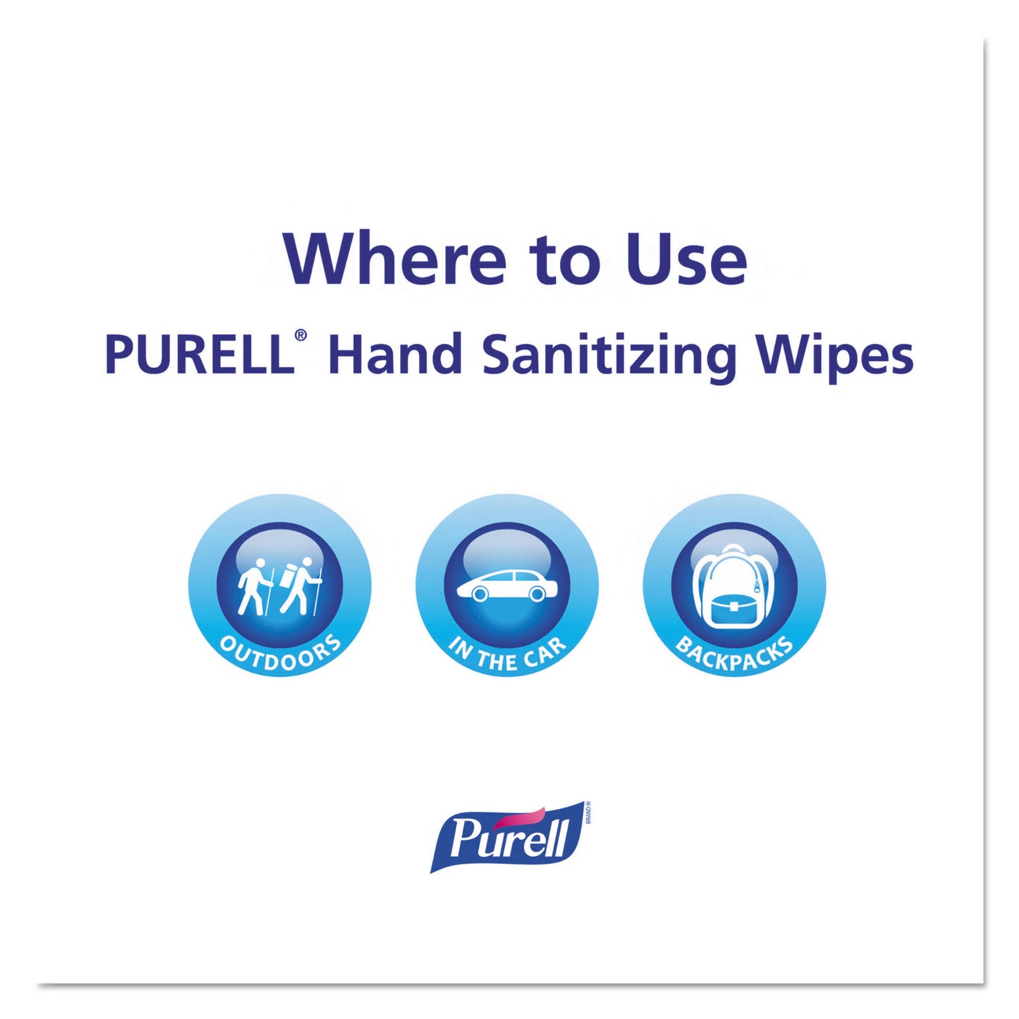 PURELL Cottony Soft Individually Wrapped Sanitizing Hand Wipes, 5 x 7, Unscented, White, 1,000/Carton (90261M)