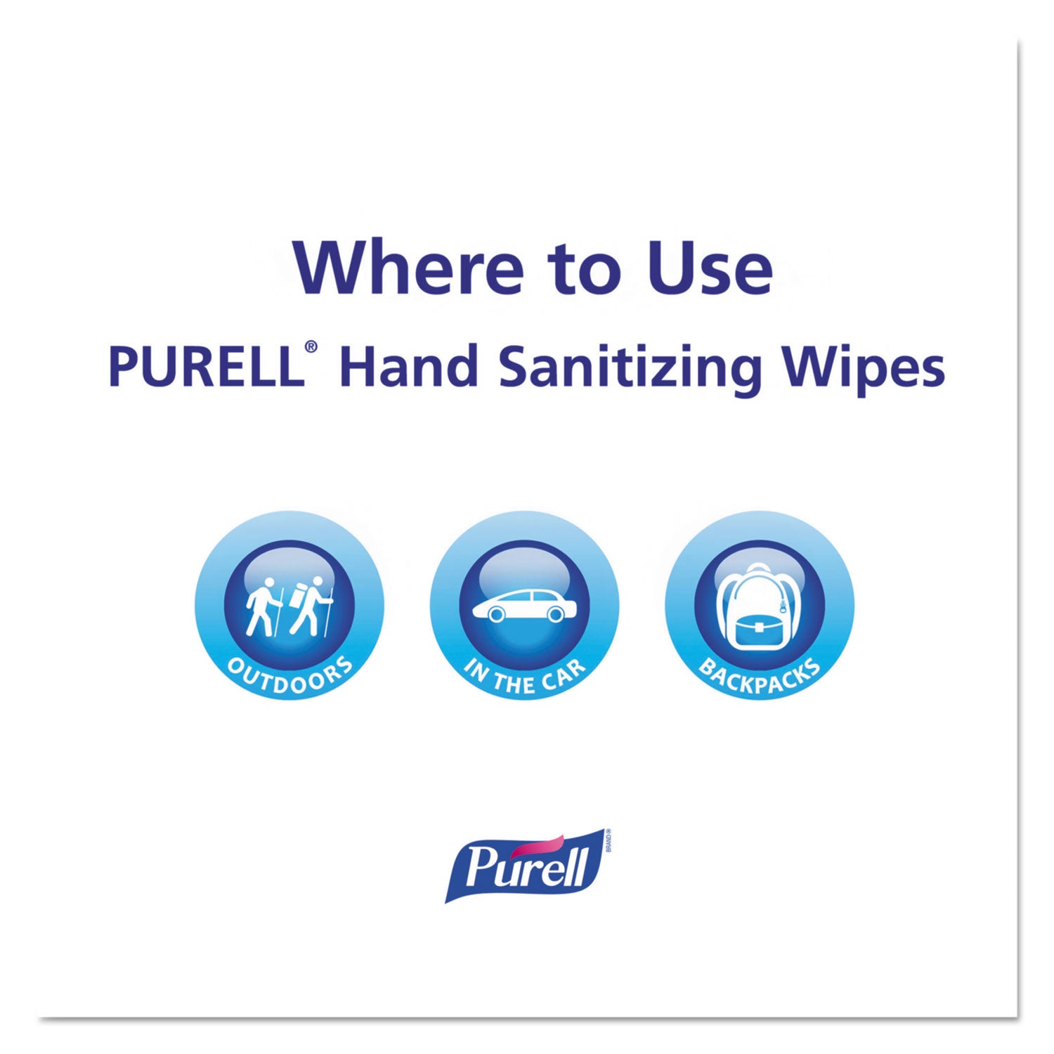 PURELL Sanitizing Hand Wipes, Individually Wrapped, 5 x 7, Unscented, White, 1,000/Carton (902210CT)