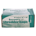 AbilityOne 8105013994791, SKILCRAFT Heavy-Duty Shredder Bags, 20 gal Capacity, 100/BX