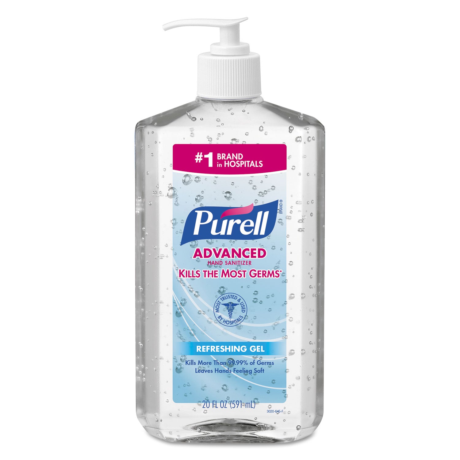 PURELL Advanced Hand Sanitizer Refreshing Gel, 20 oz Pump Bottle, Clean Scent (302312EA)