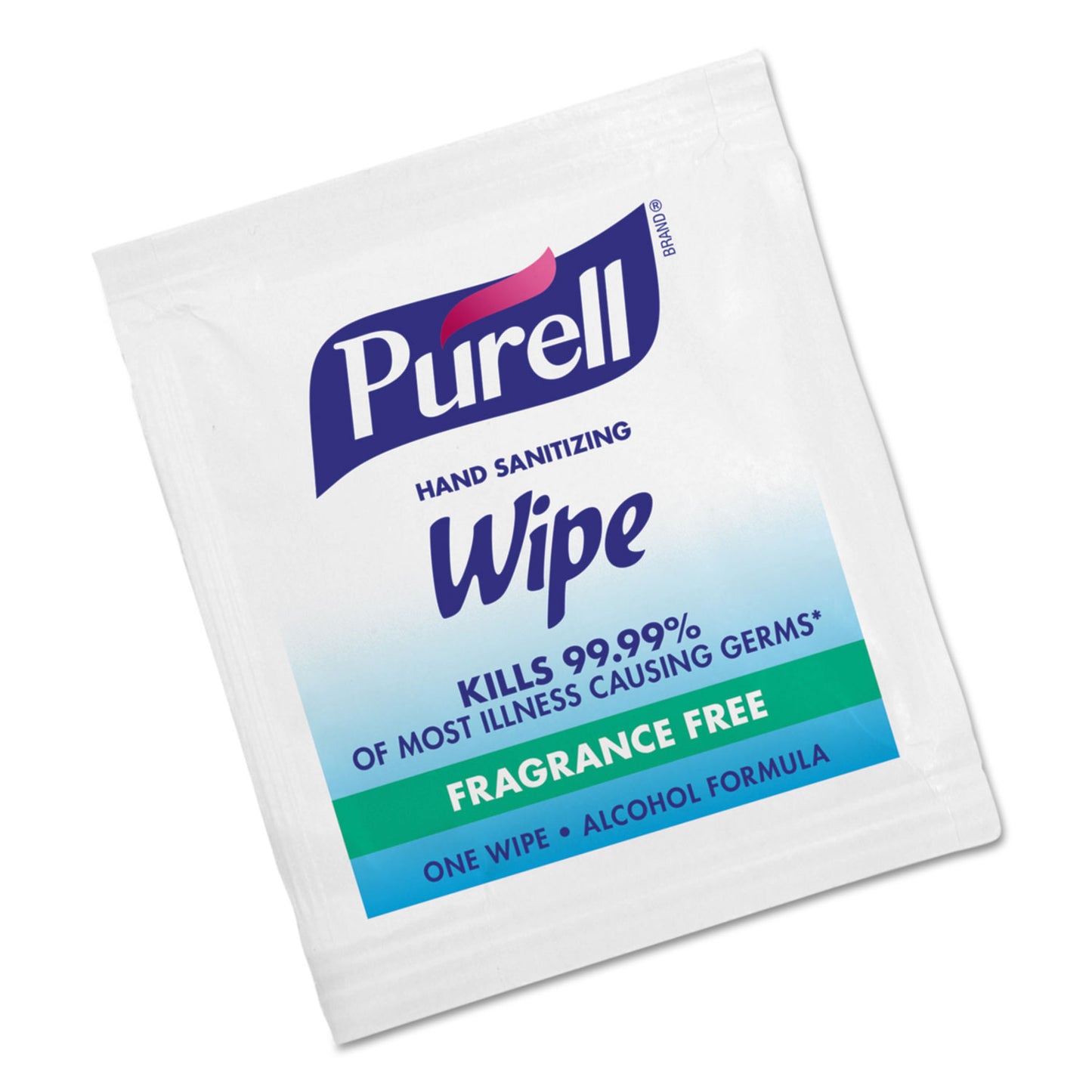 PURELL Sanitizing Hand Wipes, Individually Wrapped, 5 x 7, Unscented, White, 1,000/Carton (902210CT)