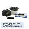 Stout by Envision Total Recycled Content Plastic Trash Bags, 10 gal, 1 mil, 24" x 24", Black/Brown, 250/Carton (T2424B10)