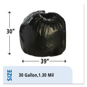 Stout by Envision Total Recycled Content Plastic Trash Bags, 30 gal, 1.3 mil, 30" x 39", Black/Brown, 100/Carton (T3039B13)