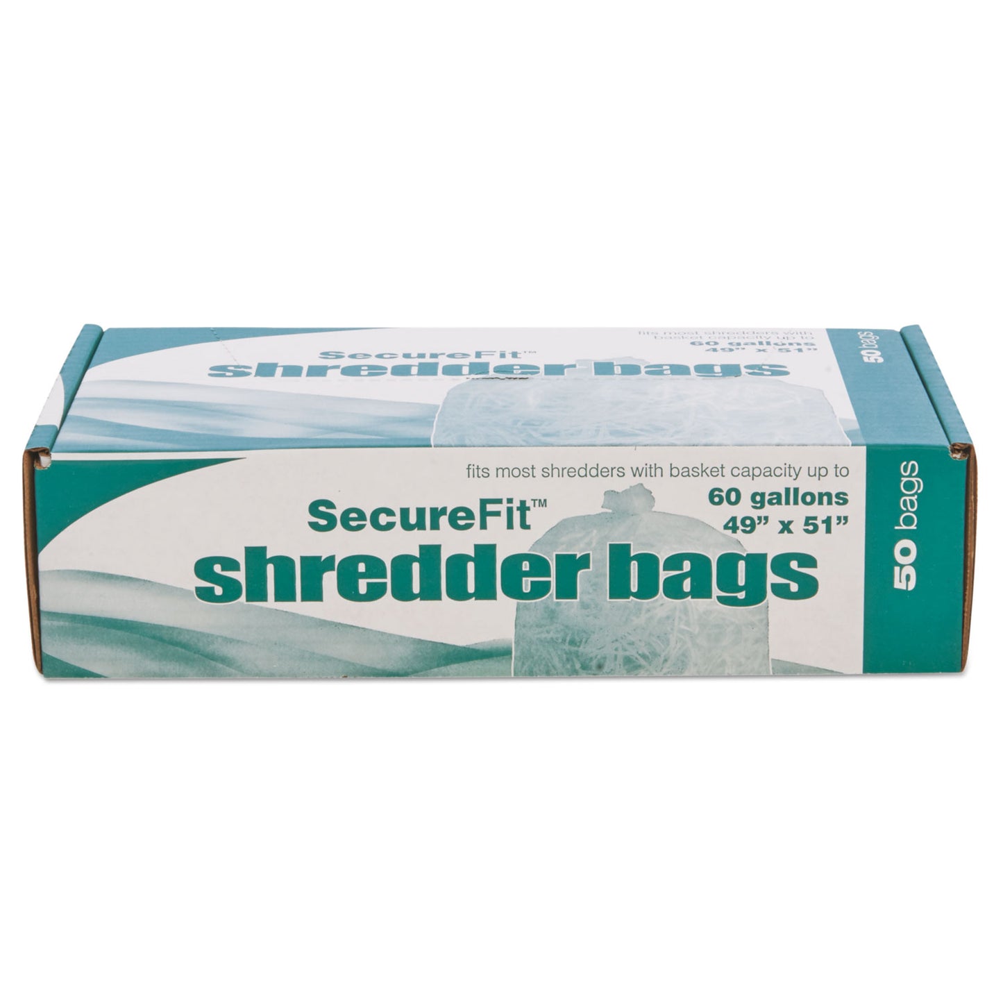 AbilityOne 8105015574982, SKILCRAFT Heavy-Duty Shredder Bags, 60 gal Capacity, 50/BX