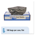 Stout by Envision Total Recycled Content Plastic Trash Bags, 30 gal, 1.3 mil, 30" x 39", Black/Brown, 100/Carton (T3039B13)