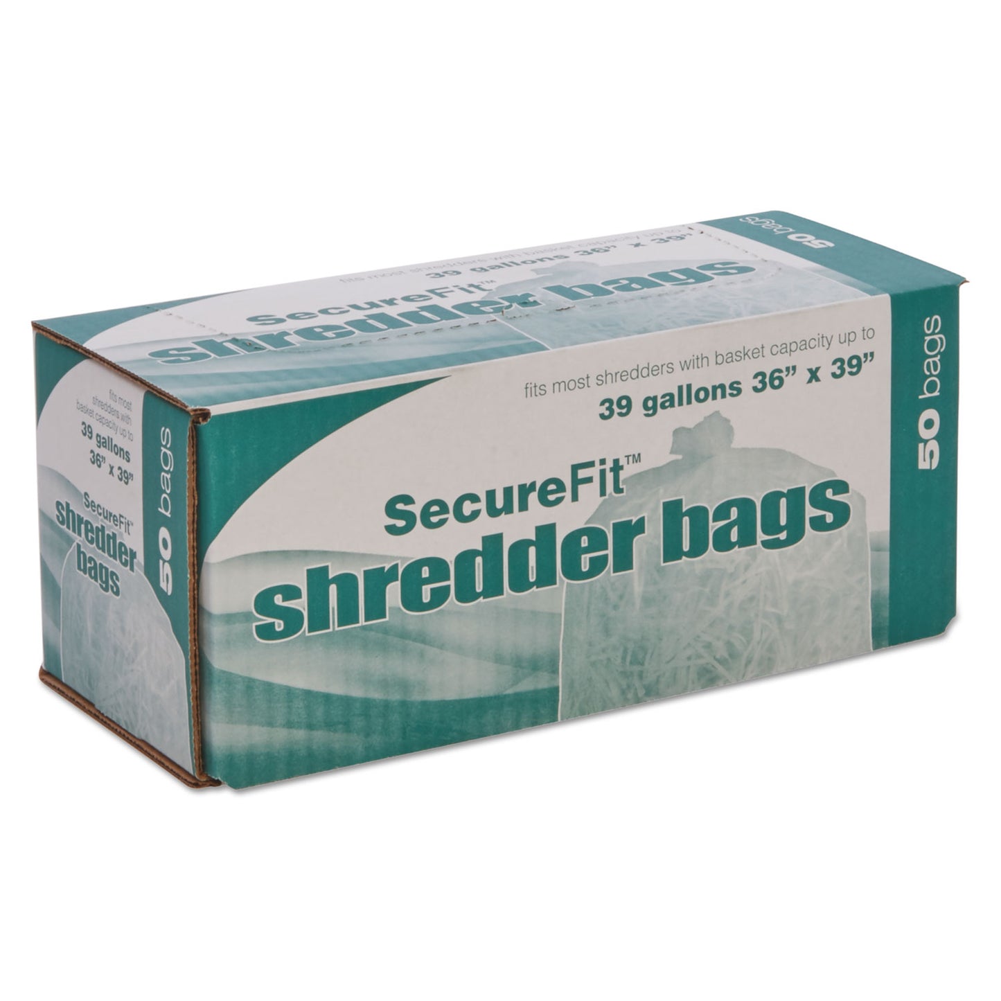 AbilityOne 8105013994793, SKILCRAFT Heavy-Duty Shredder Bags, 39 gal Capacity, 50/BX