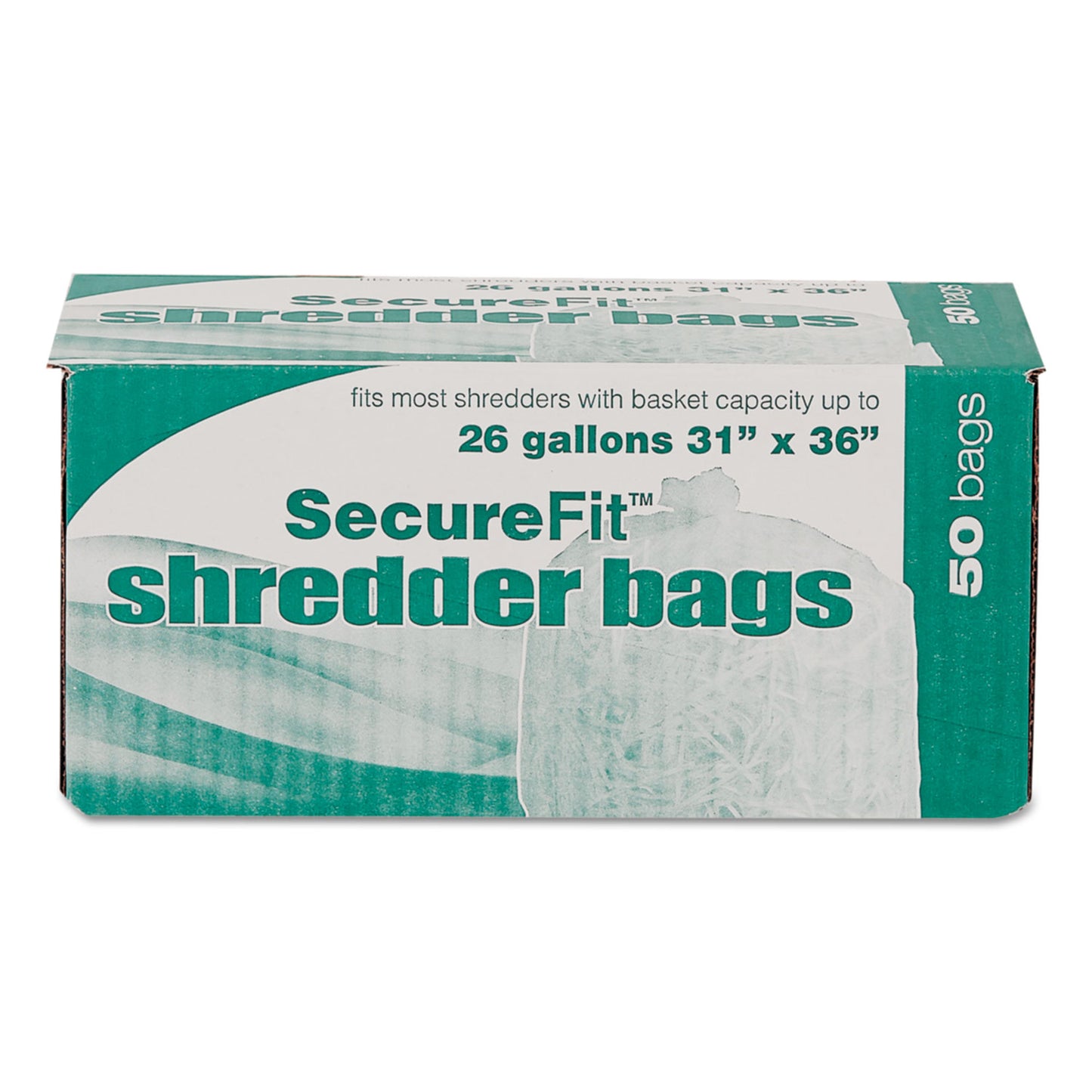 AbilityOne 8105013994792, SKILCRAFT Heavy-Duty Shredder Bags, 26 gal Capacity, 50/BX