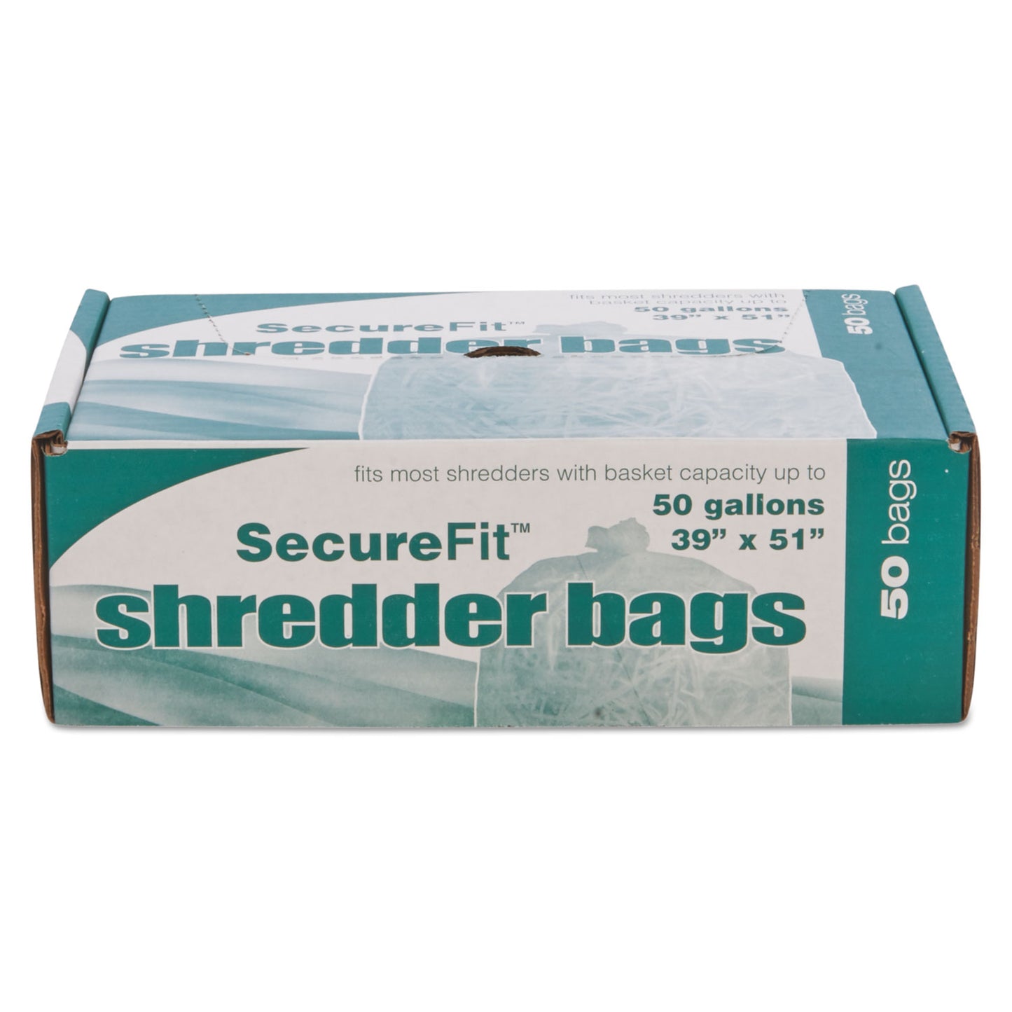 AbilityOne 8105015574976, SKILCRAFT Heavy-Duty Shredder Bags, 50 gal Capacity, 50/BX