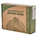 Stout by Envision Controlled Life-Cycle Plastic Trash Bags, 33 gal, 1.1 mil, 33" x 40", Green, 40/Box (G3340E11)