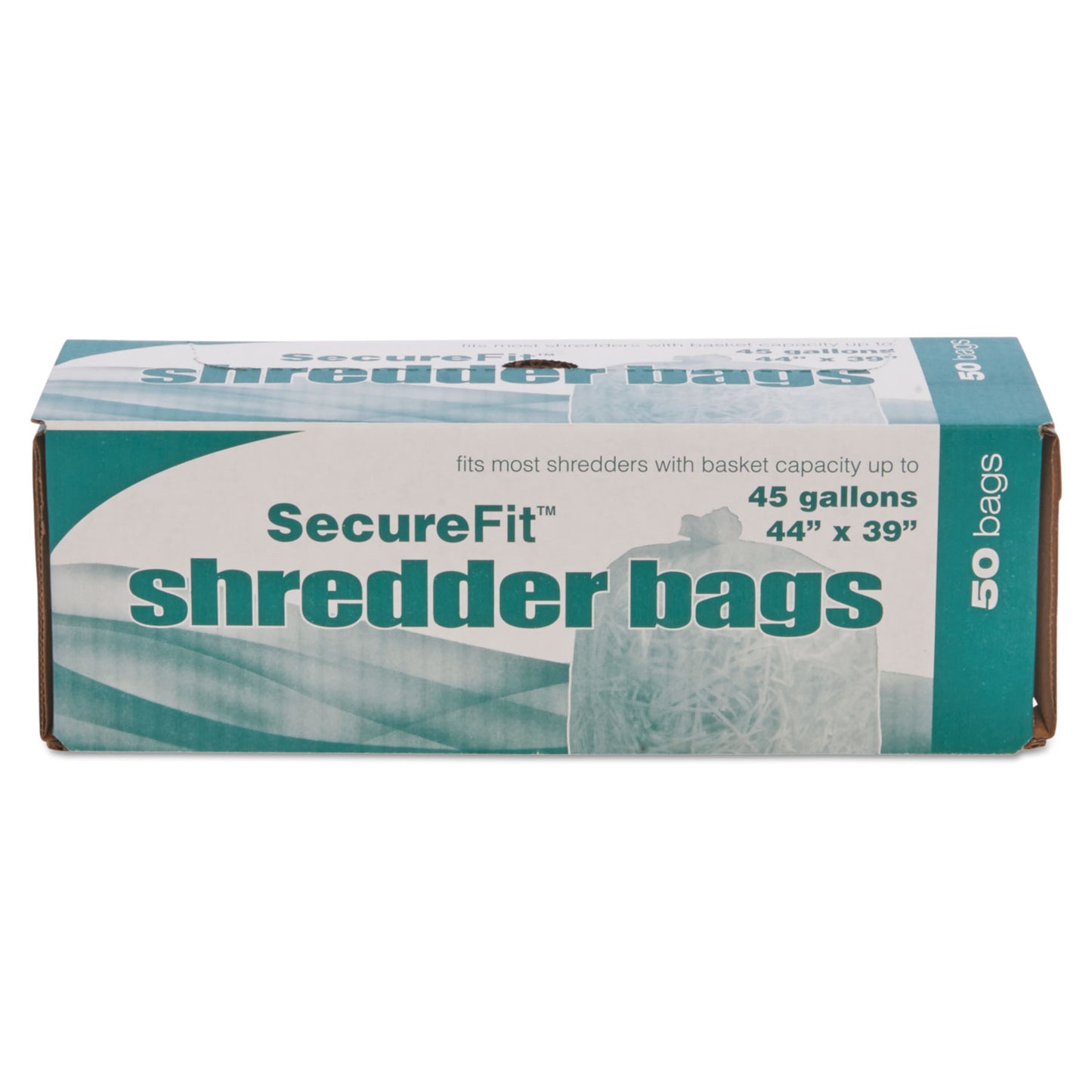 AbilityOne 8105015574974, SKILCRAFT Heavy-Duty Shredder Bags, 45 gal Capacity, 50/BX