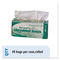 AbilityOne 8105013994793, SKILCRAFT Heavy-Duty Shredder Bags, 39 gal Capacity, 50/BX