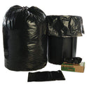 AbilityOne 8105015173668, SKILCRAFT Recycled Content Trash Can Liners, 60 gal, 1.5 mil, 38" x 58", Black/Brown, 20/Box