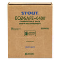 Stout by Envision EcoSafe-6400 Bags, 32 gal, 0.85 mil, 33" x 48", Green, 50/Box (E3348E85)