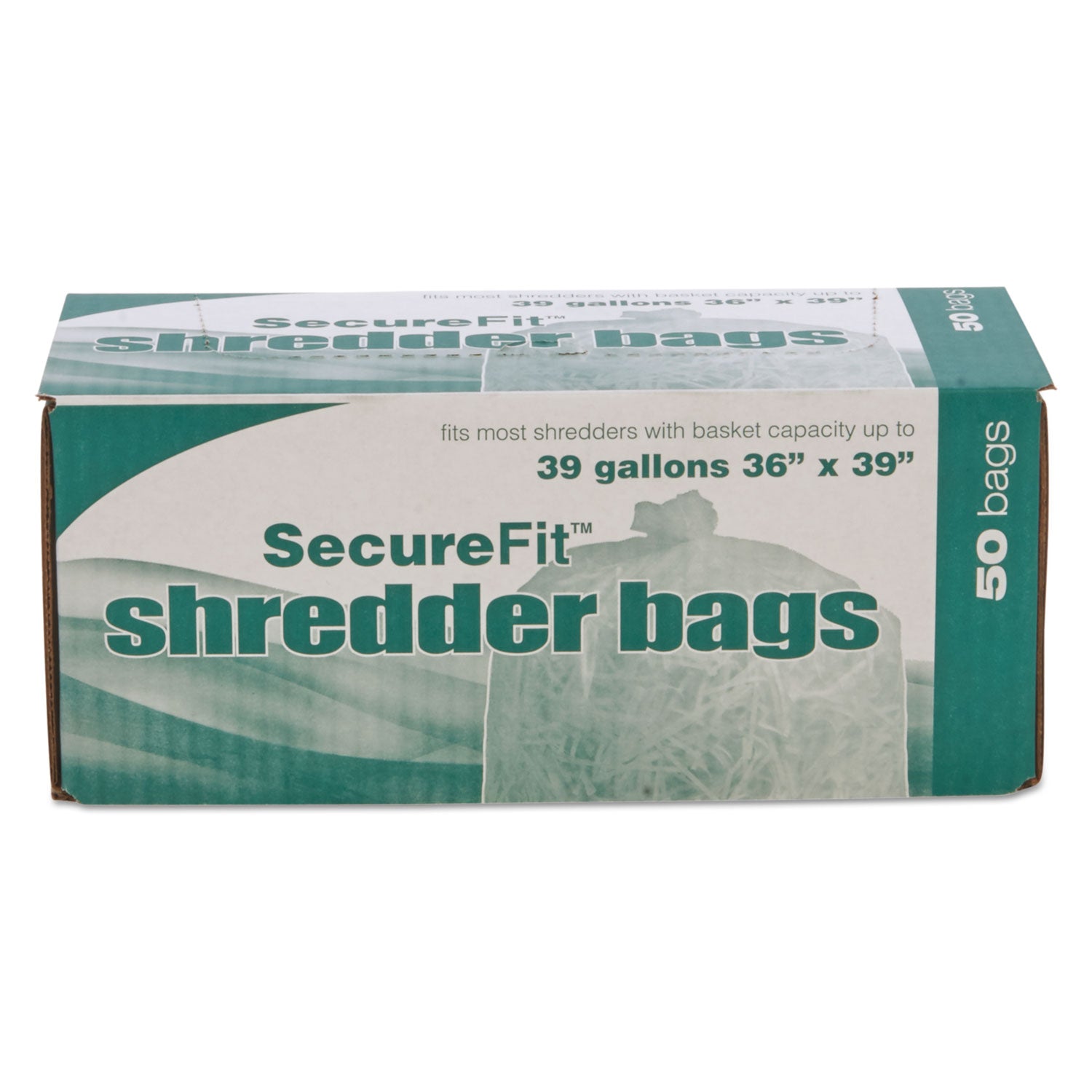 AbilityOne 8105013994793, SKILCRAFT Heavy-Duty Shredder Bags, 39 gal Capacity, 50/BX