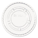 Dart Portion/Souffle Cup Lids, Fits 0.5 oz to 1 oz Cups, PET, Clear, 125 Pack, 20 Packs/Carton (PL100N)