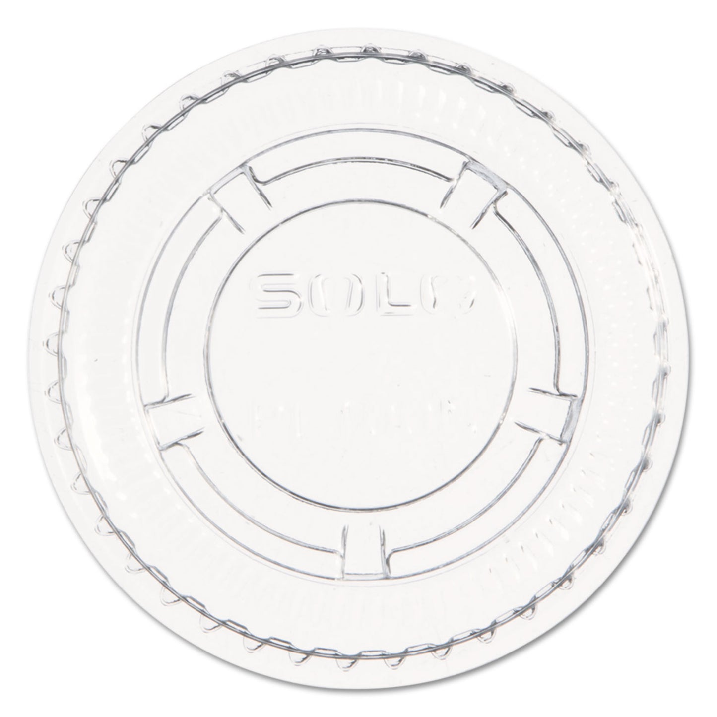 Dart Portion/Souffle Cup Lids, Fits 0.5 oz to 1 oz Cups, PET, Clear, 125 Pack, 20 Packs/Carton (PL100N)