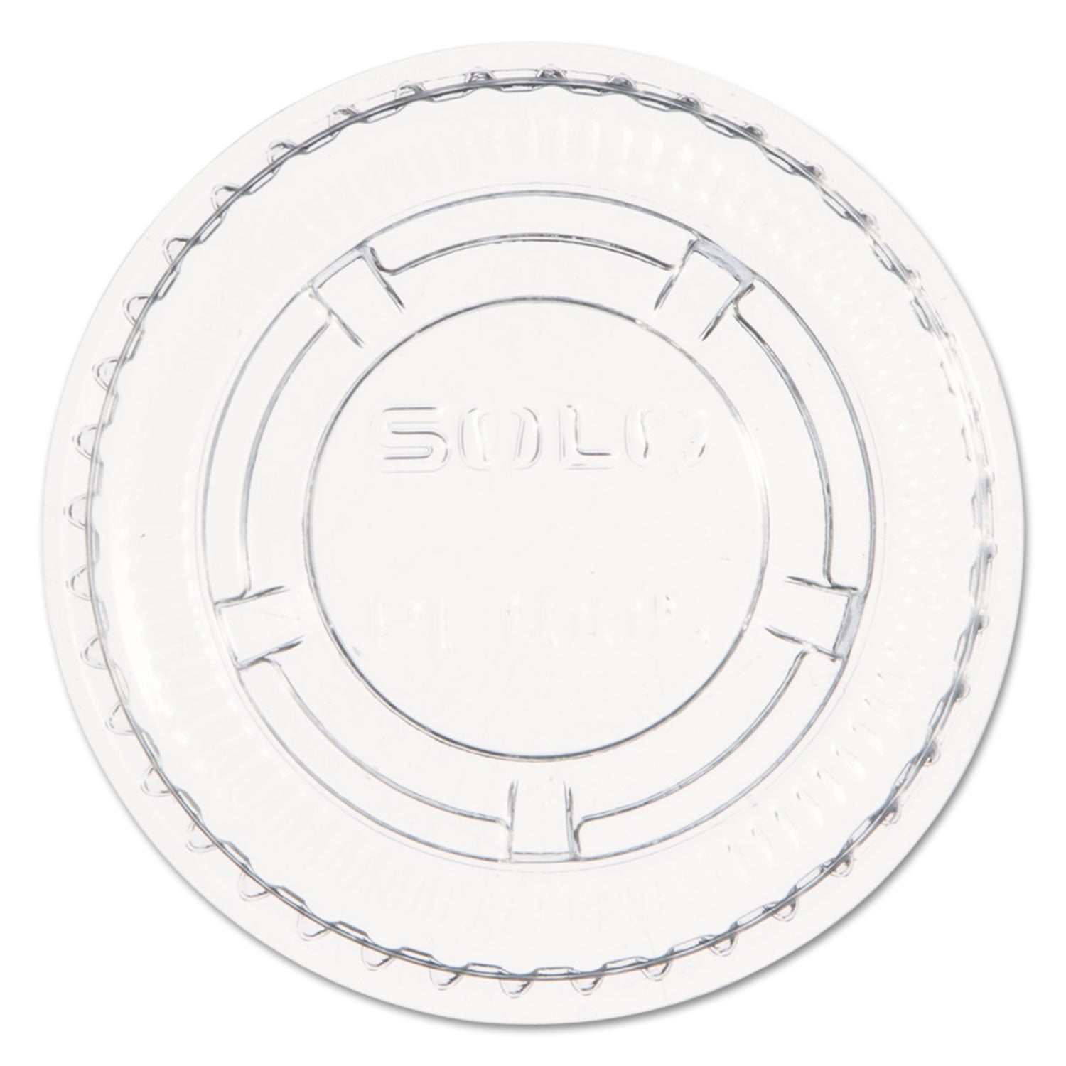 Dart Portion/Souffle Cup Lids, Fits 0.5 oz to 1 oz Cups, PET, Clear, 125 Pack, 20 Packs/Carton (PL100N)