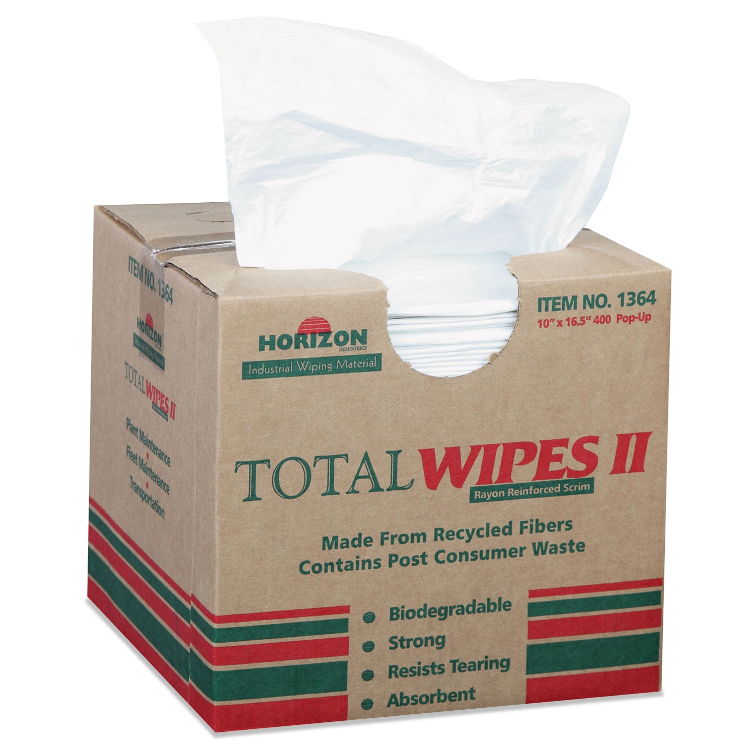 AbilityOne 7920013701364, SKILCRAFT, Biodegradable Machinery Wiping Towel, 10 x 16.5, 400/Carton