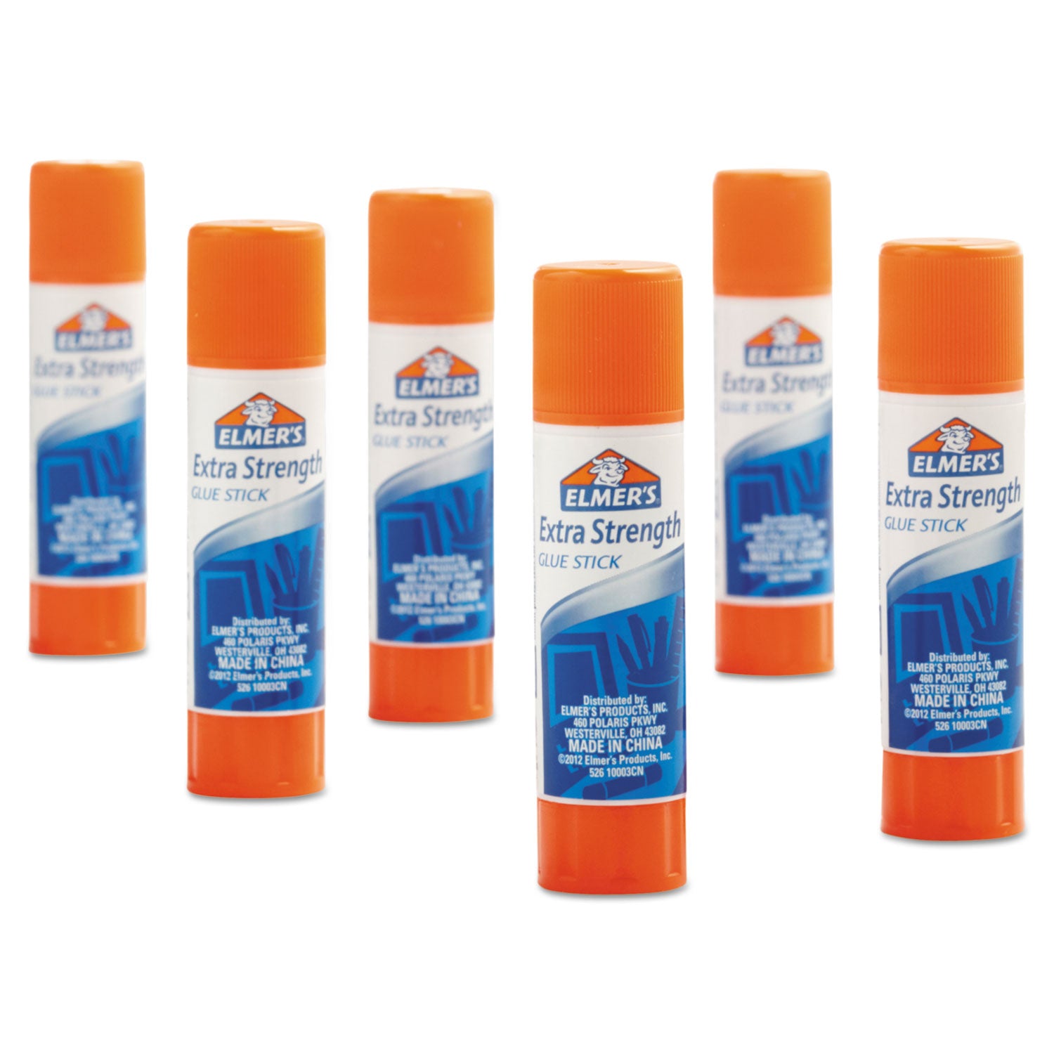 s Extra-Strength Office Glue Stick, 0.28 oz, Dries Clear, 24/Pack (E554)