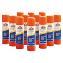 s Disappearing Glue Stick, 0.77 oz, Applies White, Dries Clear, 12/Pack (E517)