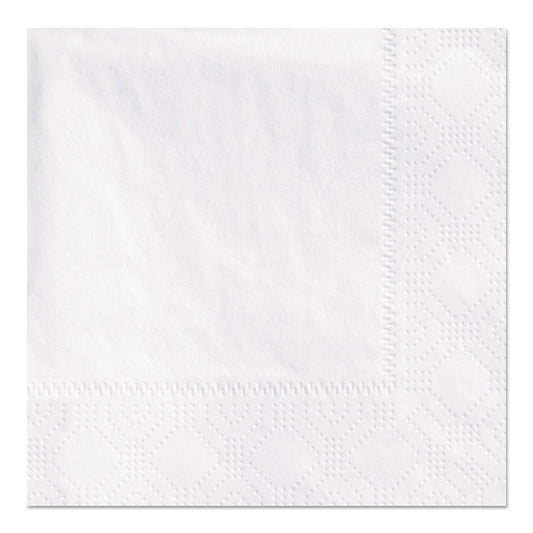 Hoffmaster Beverage Napkins, 2-Ply 9 1/2 x 9 1/2, White, Embossed, 1000/Carton (180300)