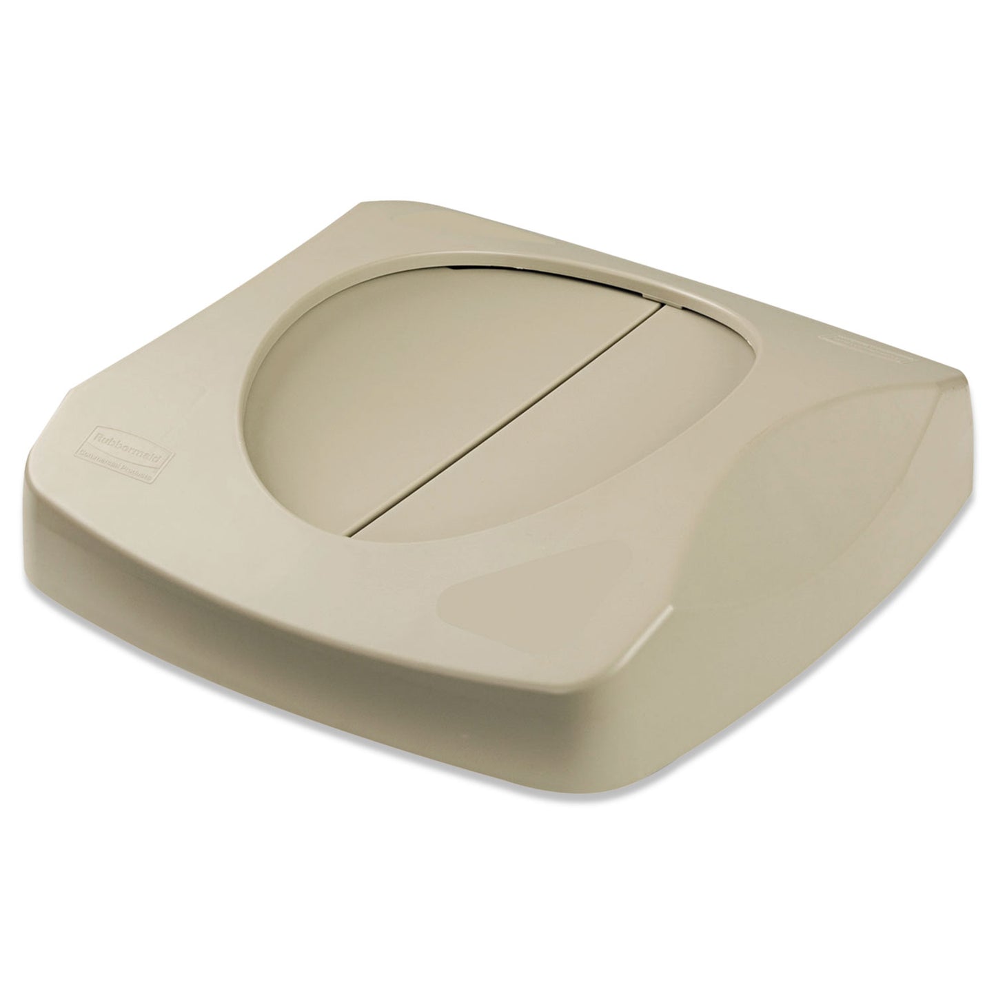 Rubbermaid Commercial Swing Top Lid for Untouchable Recycling Center, 16" Square, Beige (268988BG)