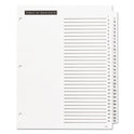 Office Essentials Table 'n Tabs Dividers, 31-Tab, 1 to 31, 11 x 8.5, White, White Tabs, 1 Set (11680)