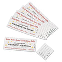 Avery Printable Tickets w/Tear-Away Stubs, 97 Bright, 65 lb Cover Weight, 8.5 x 11, White, 10 Tickets/Sheet, 20 Sheets/Pack (16154)