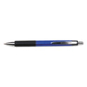 Universal Comfort Grip Ballpoint Pen, Retractable, Medium 1 mm, Blue Ink, Blue/Black Barrel, Dozen (15541)