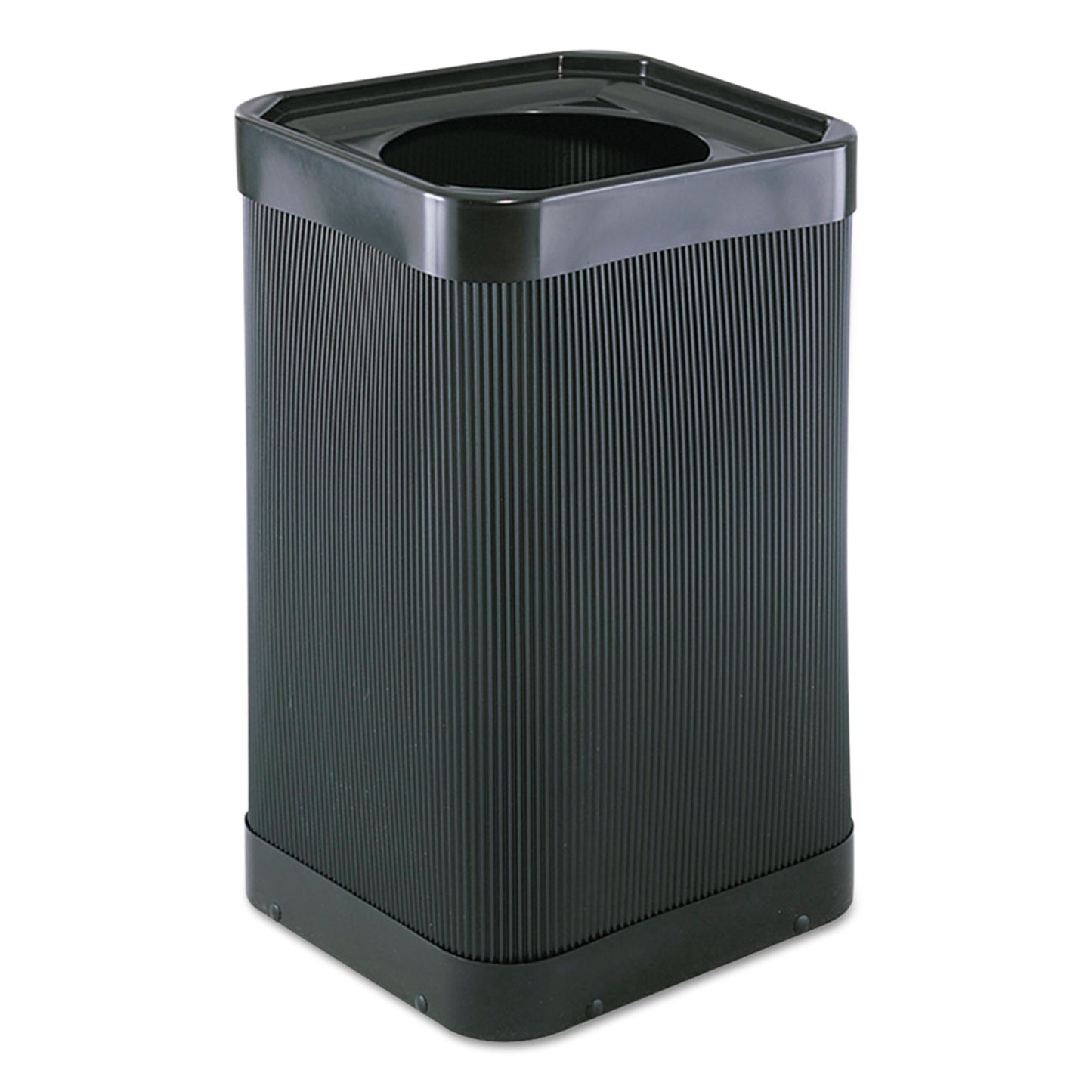 Safco At-Your-Disposal Top-Open Receptacle, 38 gal, Polyethylene, Black (9790BL)