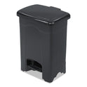 Safco Plastic Step-On Receptacle, 4 gal, Plastic, Black (9710BL)