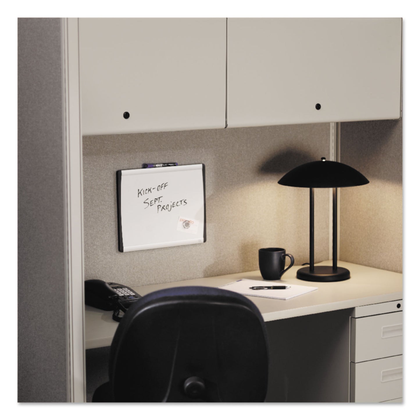 Quartet ARC Frame Cubicle Dry Erase Board, 24 x 14, White Surface, Silver Aluminum Frame (ARC2414)