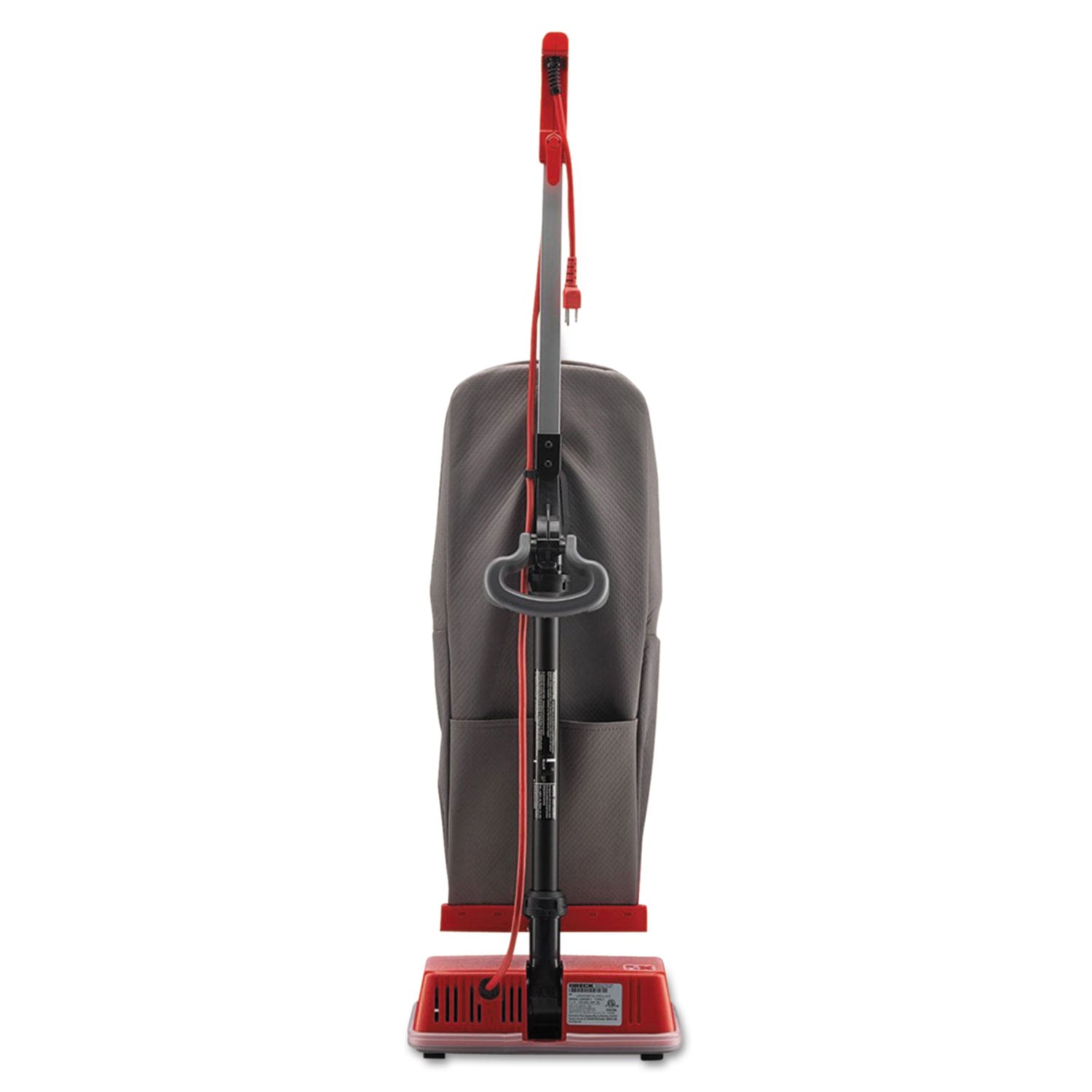 Oreck U2000R-1 Upright Vacuum, 12" Cleaning Path, Red/Gray