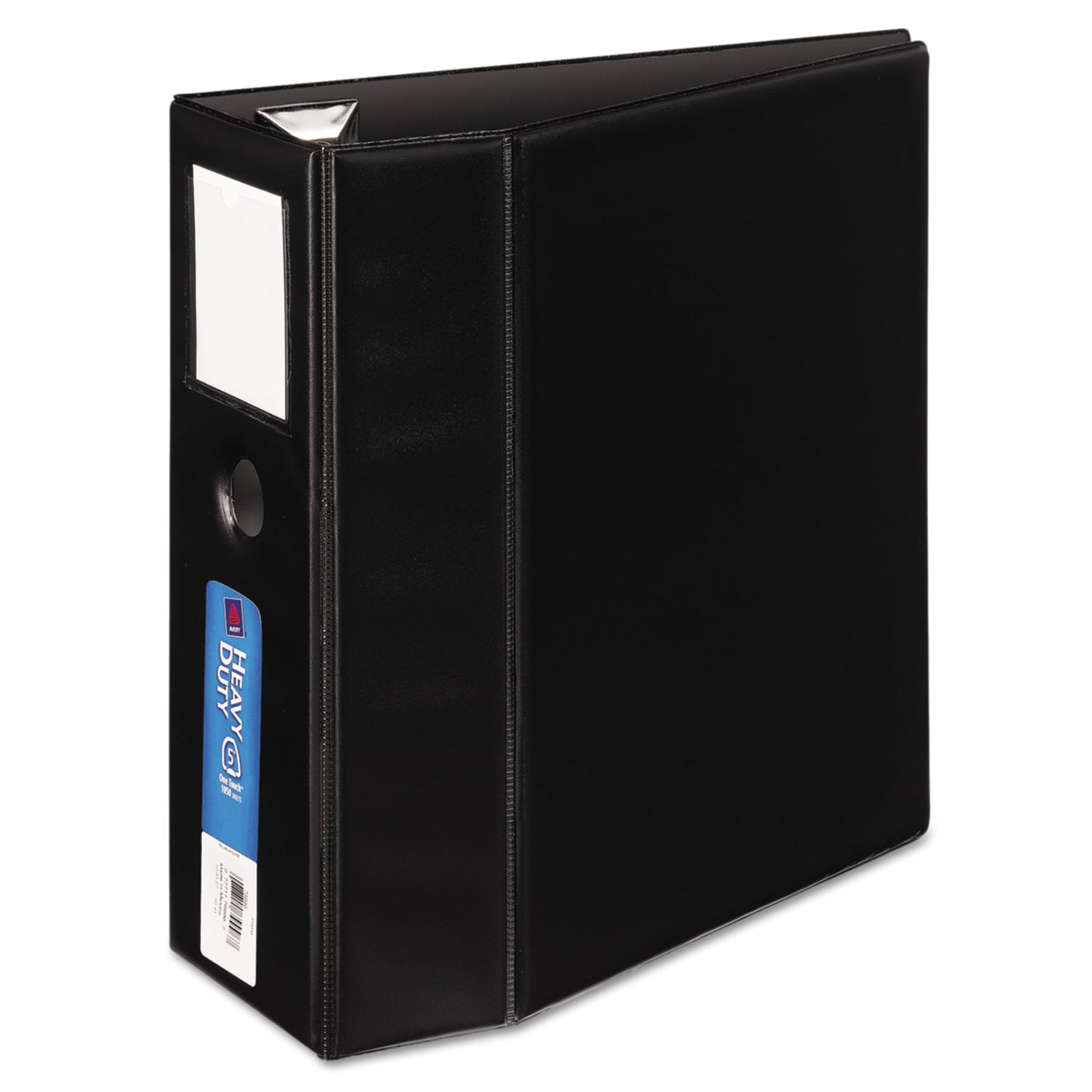 Avery Heavy-Duty Non-View Binder, DuraHinge, Three Locking One Touch EZD Rings, Spine Label, Thumb Notch, 5" Cap, 11 x 8.5, Black (79996)