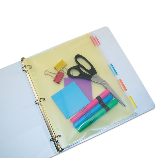 Anglers Zip-All Ring Binder Pocket, 8.5 x 11, Clear (ANG52)