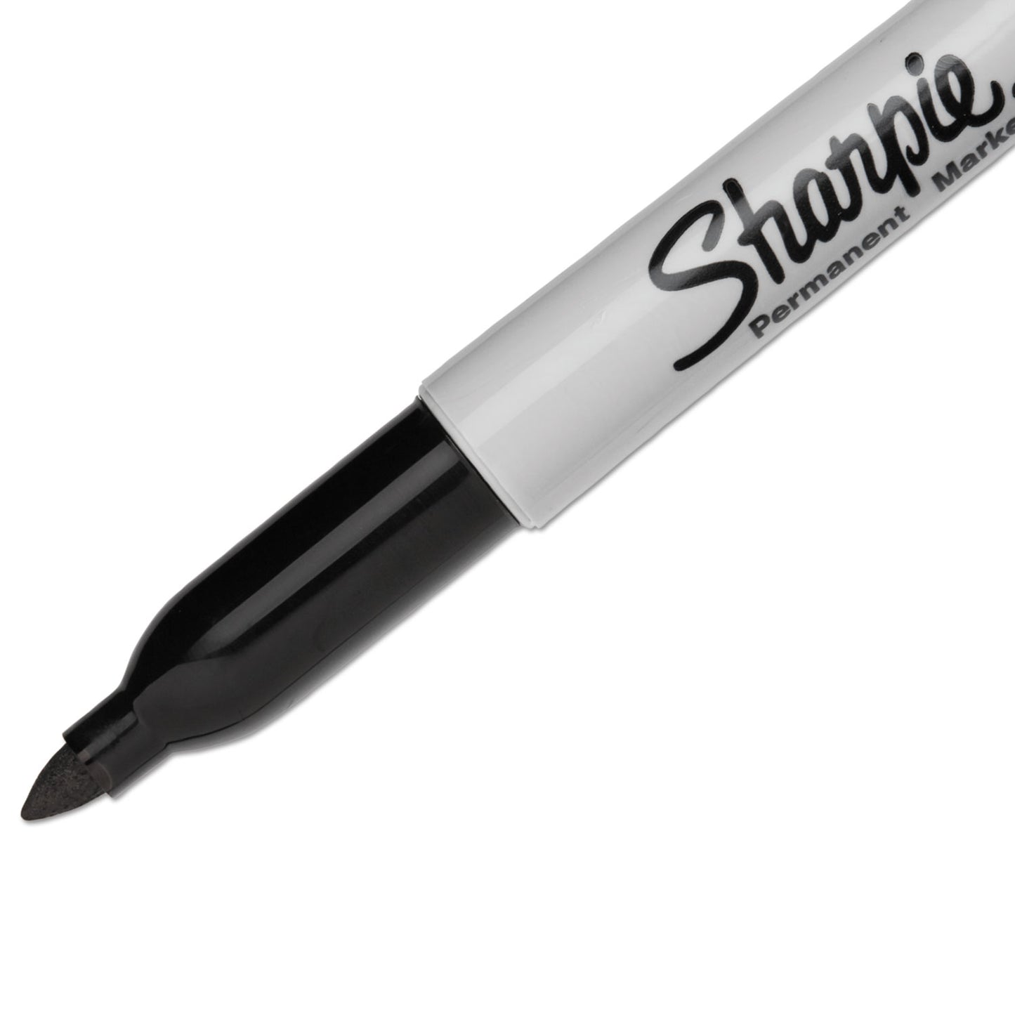 Sharpie Fine Tip Permanent Marker, Fine Bullet Tip, Black, Dozen (30001B)