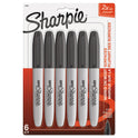Sharpie Super Permanent Marker, Fine Bullet Tip, Black, 6/Pack (33666PP)