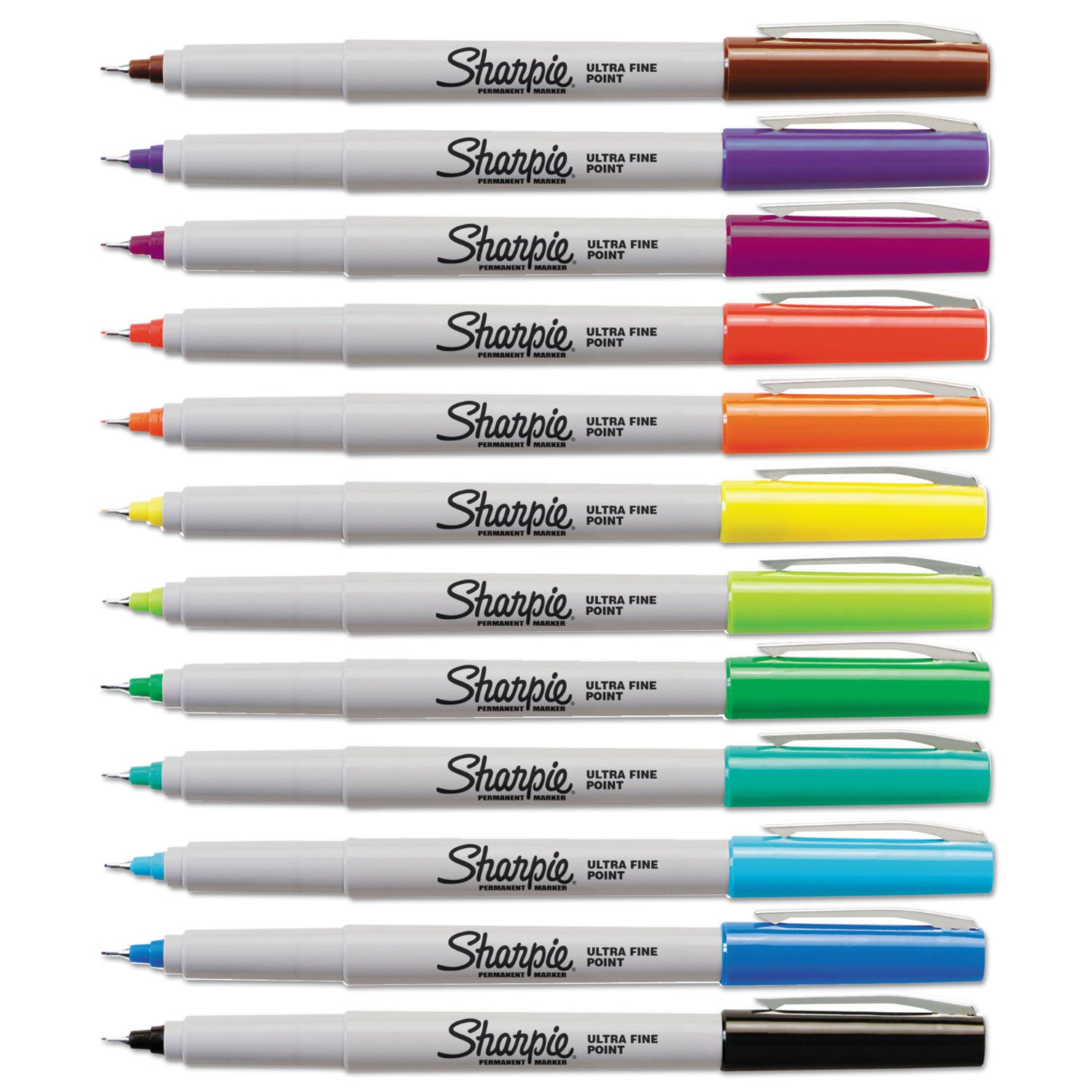 Sharpie Ultra Fine Tip Permanent Marker, Ultra-Fine Needle Tip, Assorted Colors, Dozen (37175PP)
