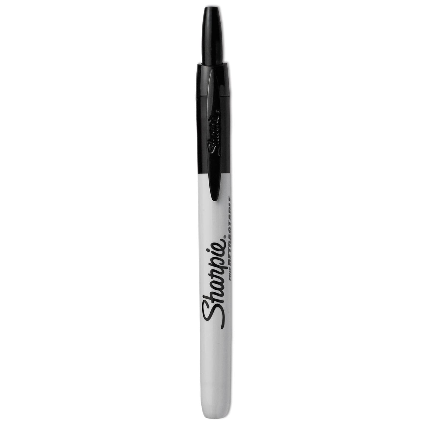 Sharpie Retractable Permanent Marker, Fine Bullet Tip, Black (32701)