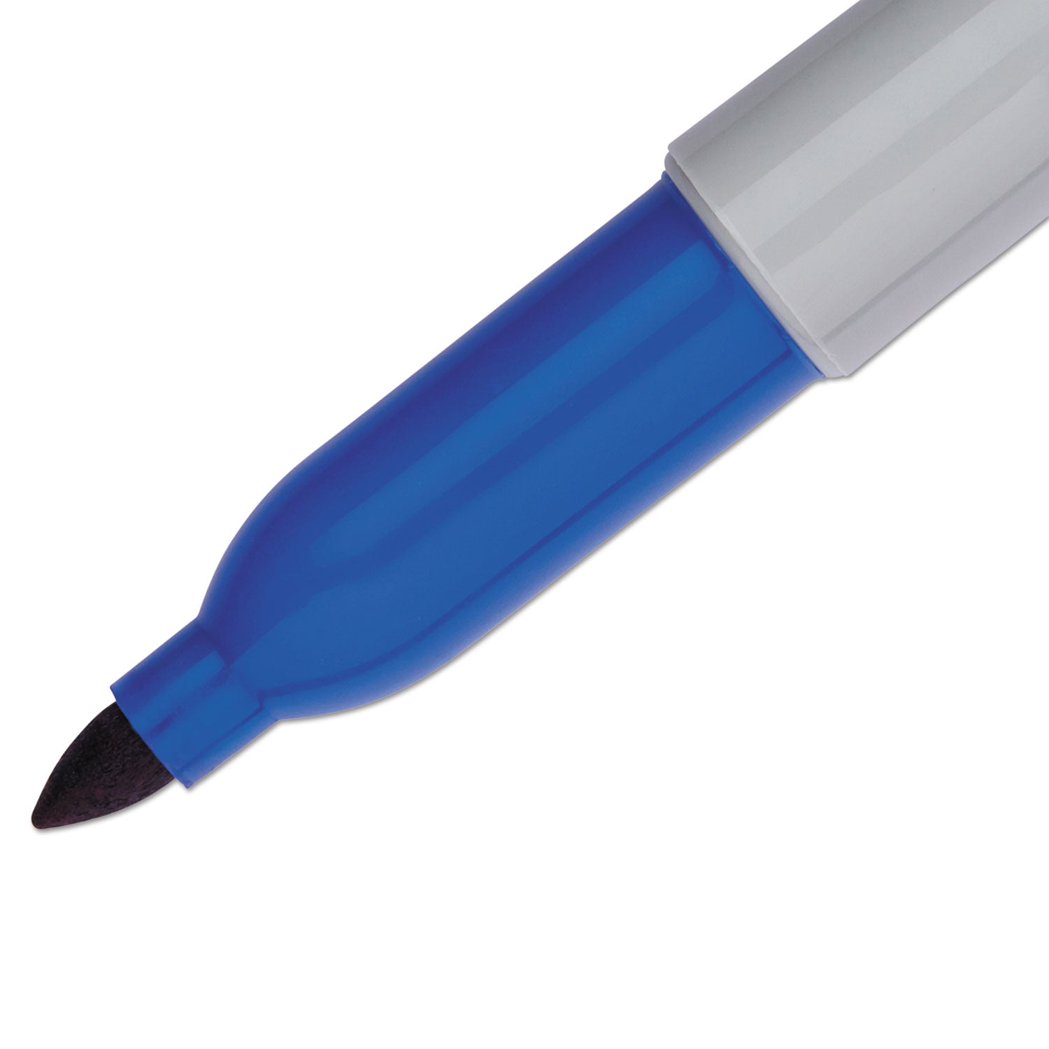 Sharpie Fine Tip Permanent Marker, Fine Bullet Tip, Blue, Dozen (30003B)