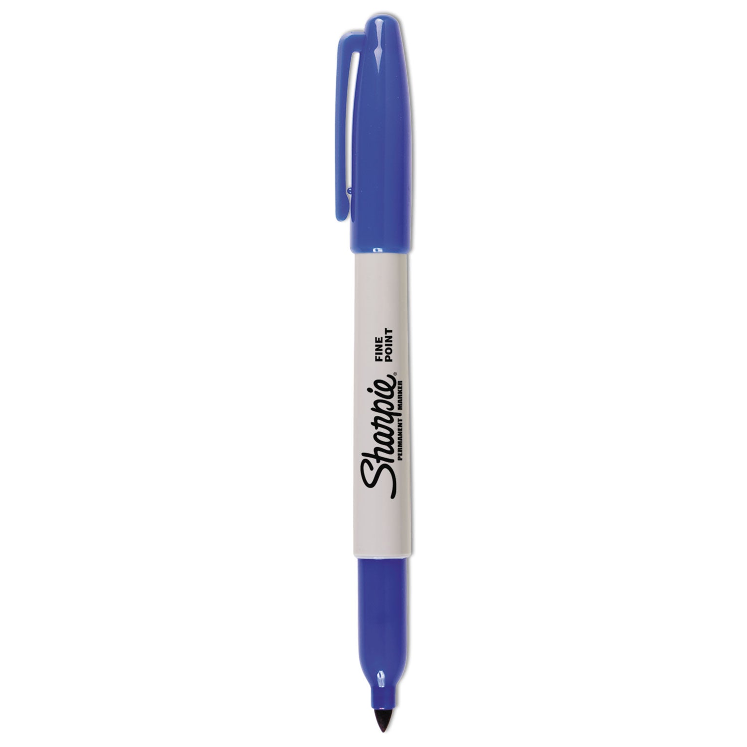 Sharpie Fine Tip Permanent Marker, Fine Bullet Tip, Blue, Dozen (30003B)