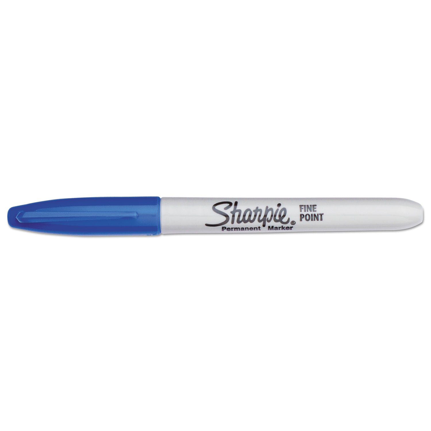 Sharpie Fine Tip Permanent Marker, Fine Bullet Tip, Blue, Dozen (30003B)